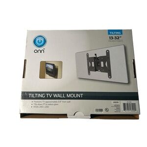 ONN Black Tilting TV Wall Mount 13-32”